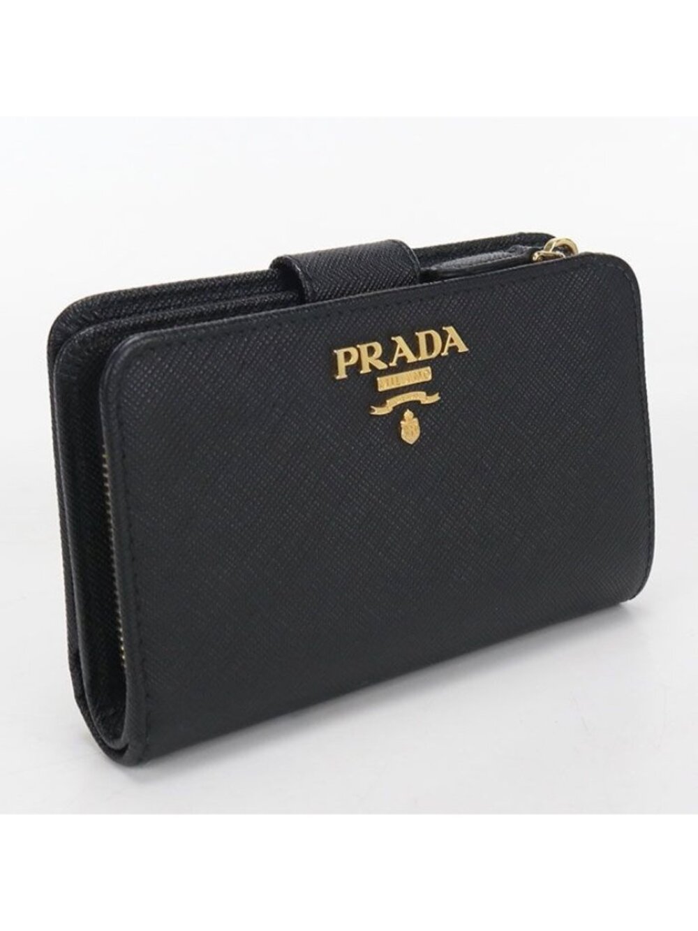 Prada Saffiano Leather Bifold Wallet Calf